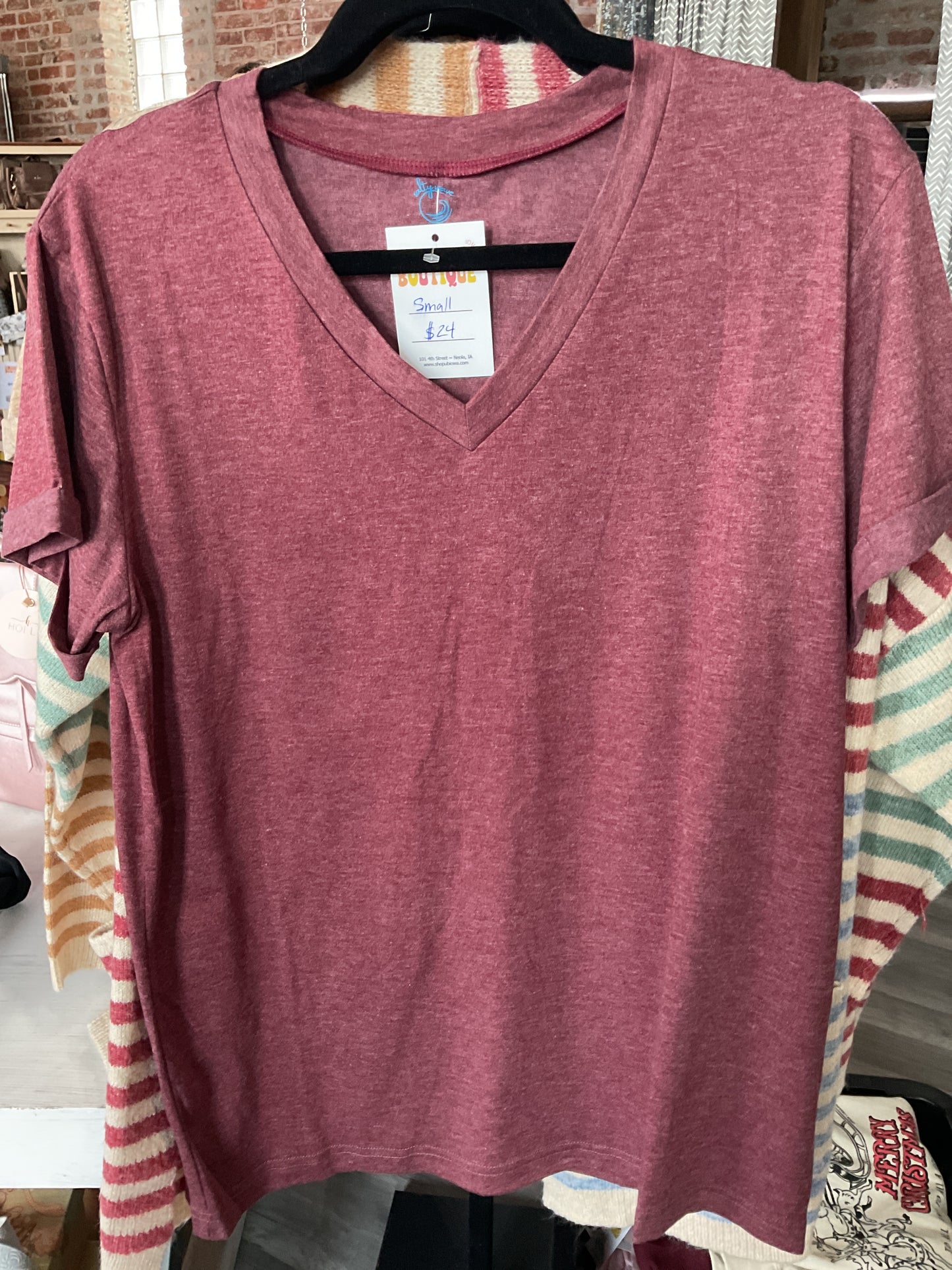 Every Day Tee - Burgundy