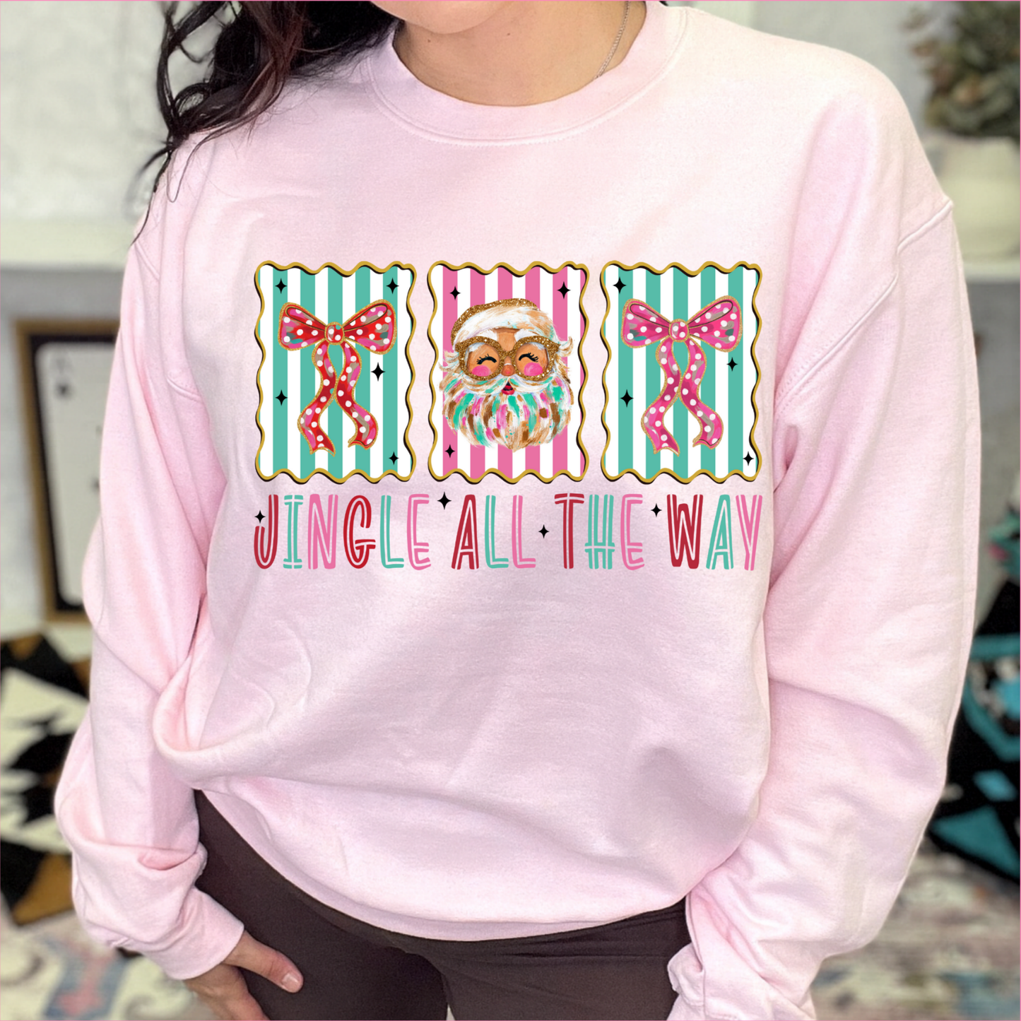 Jingle All The Way Graphic Crewneck D-1072