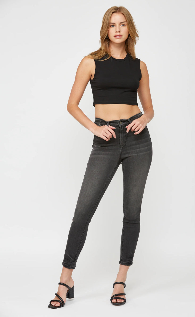 MICA Denim High Rise Skinny Black