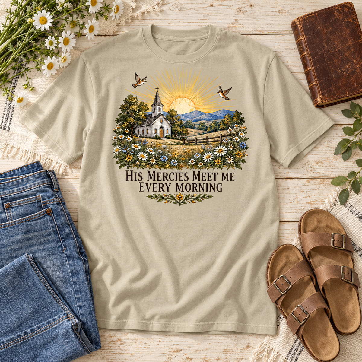 His Mercies Meet Me Tee