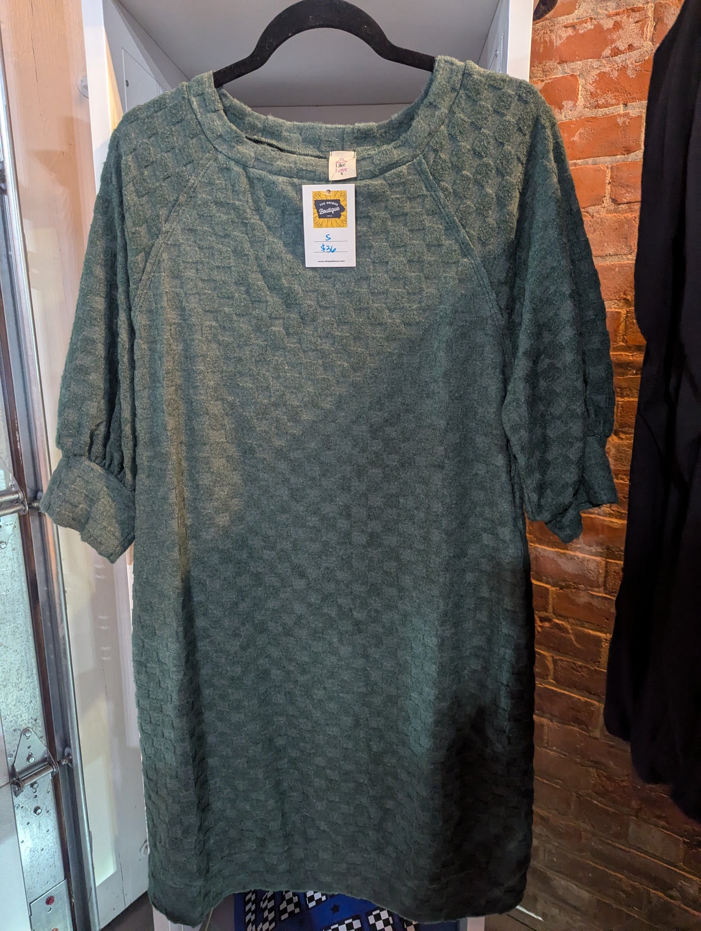 Pattern Sweater Dress