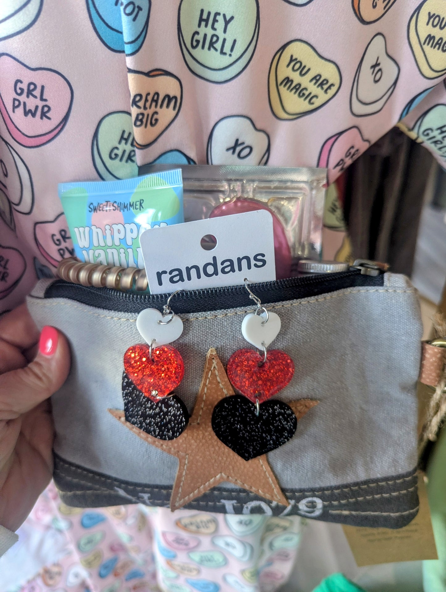 Valentines Day Wristlet Bag Set