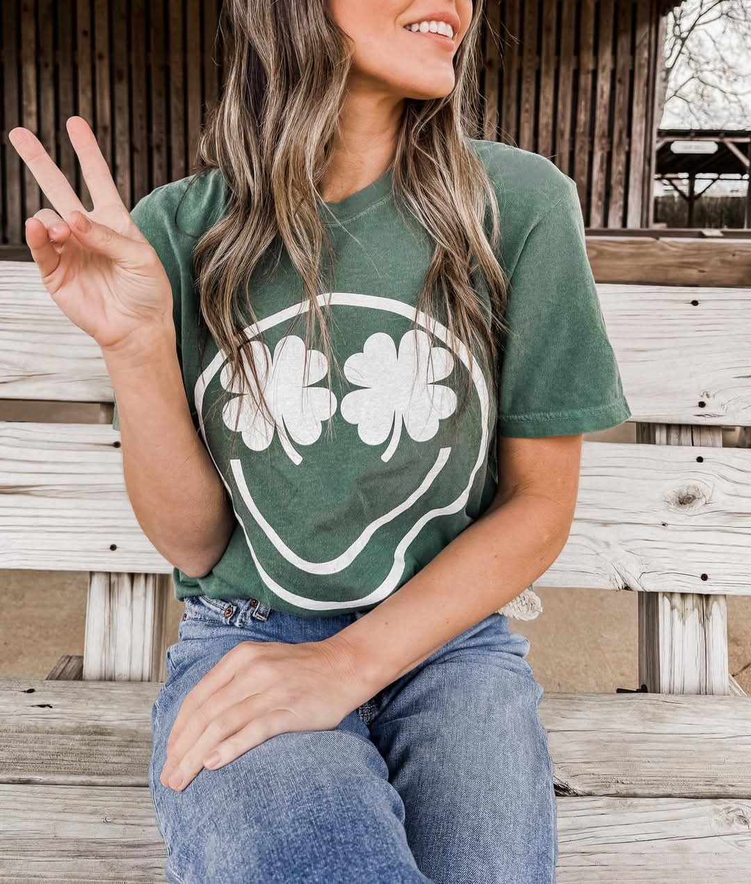 Shamrock Face Graphic Tee