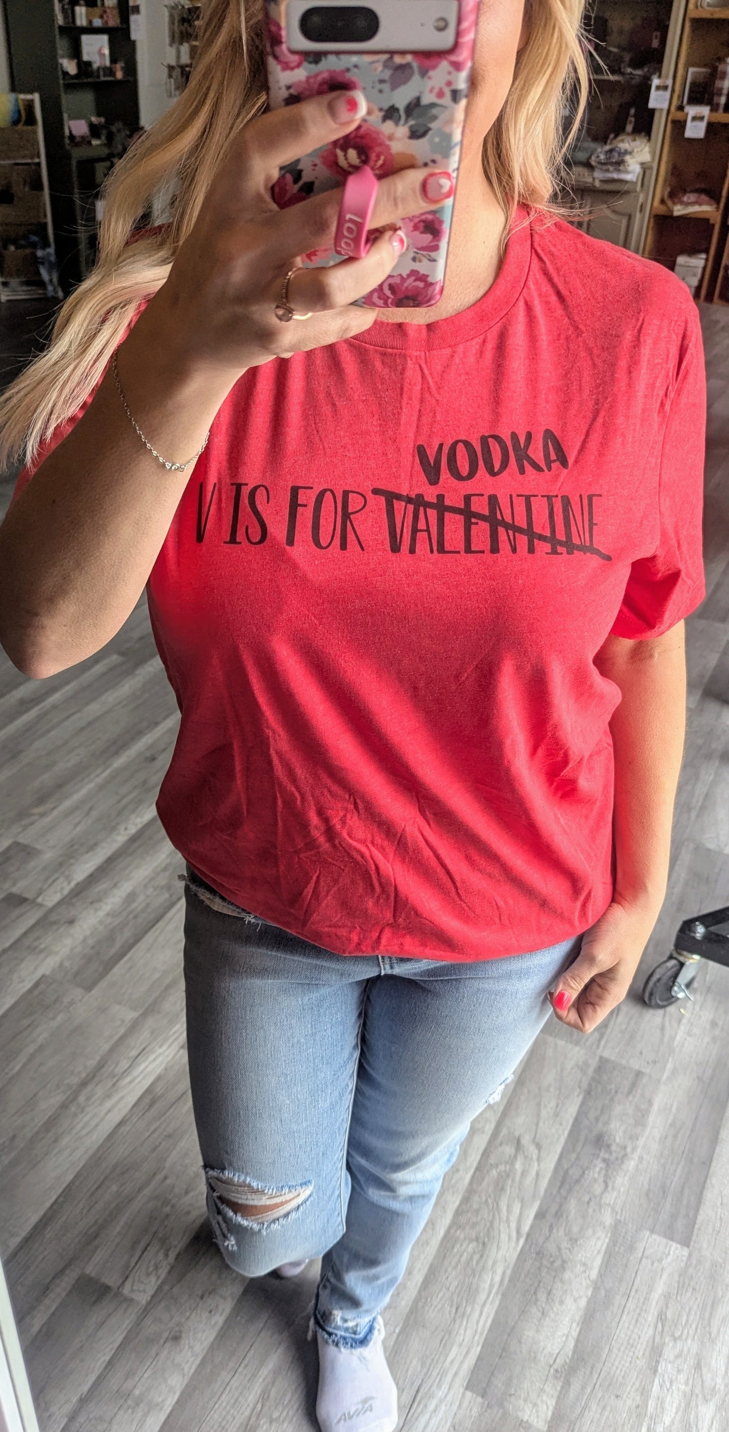 V is for Vodka ( Valentine ) Size Large