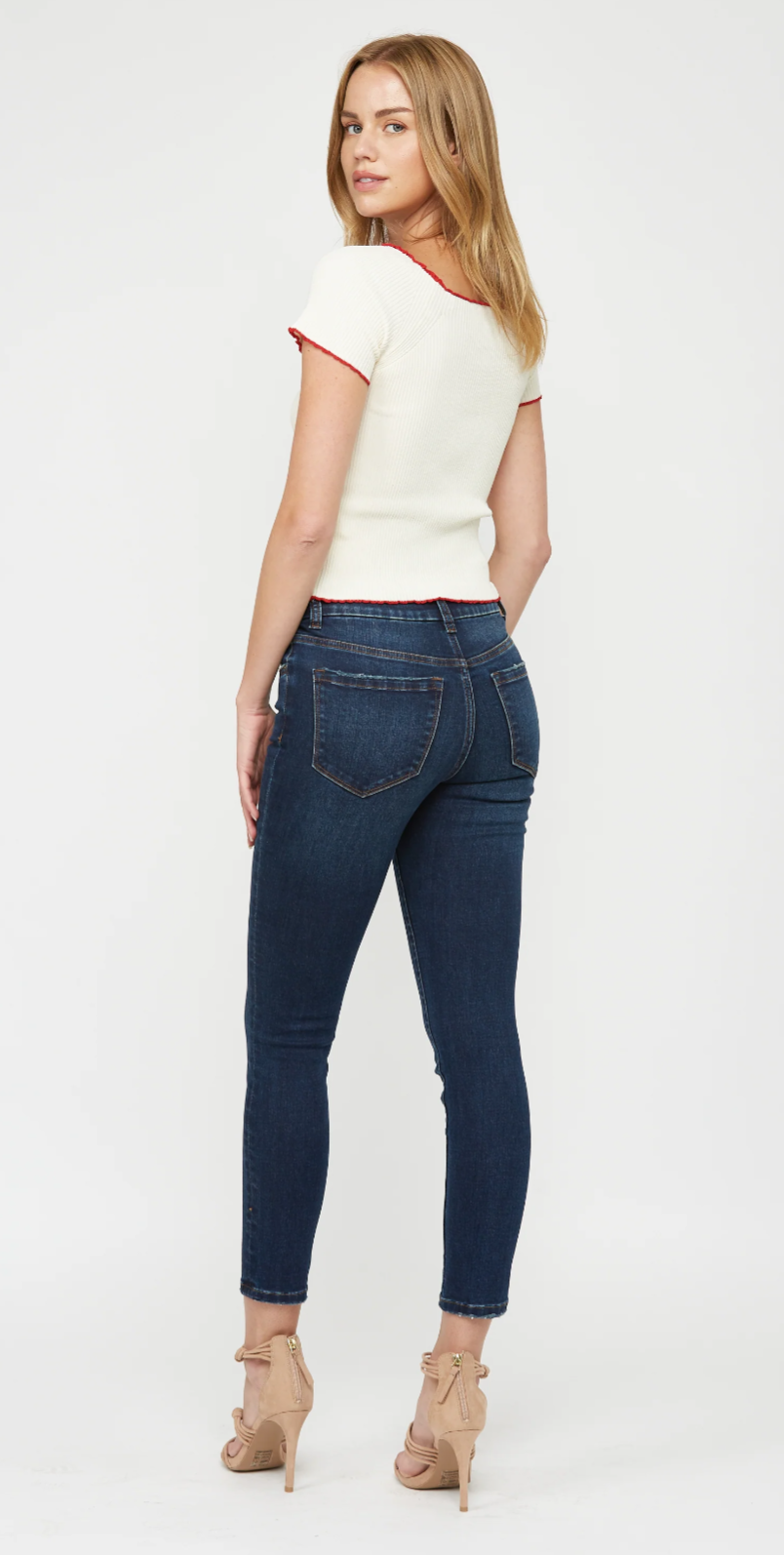 Mica Denim Mid Rise Ankle Skinny