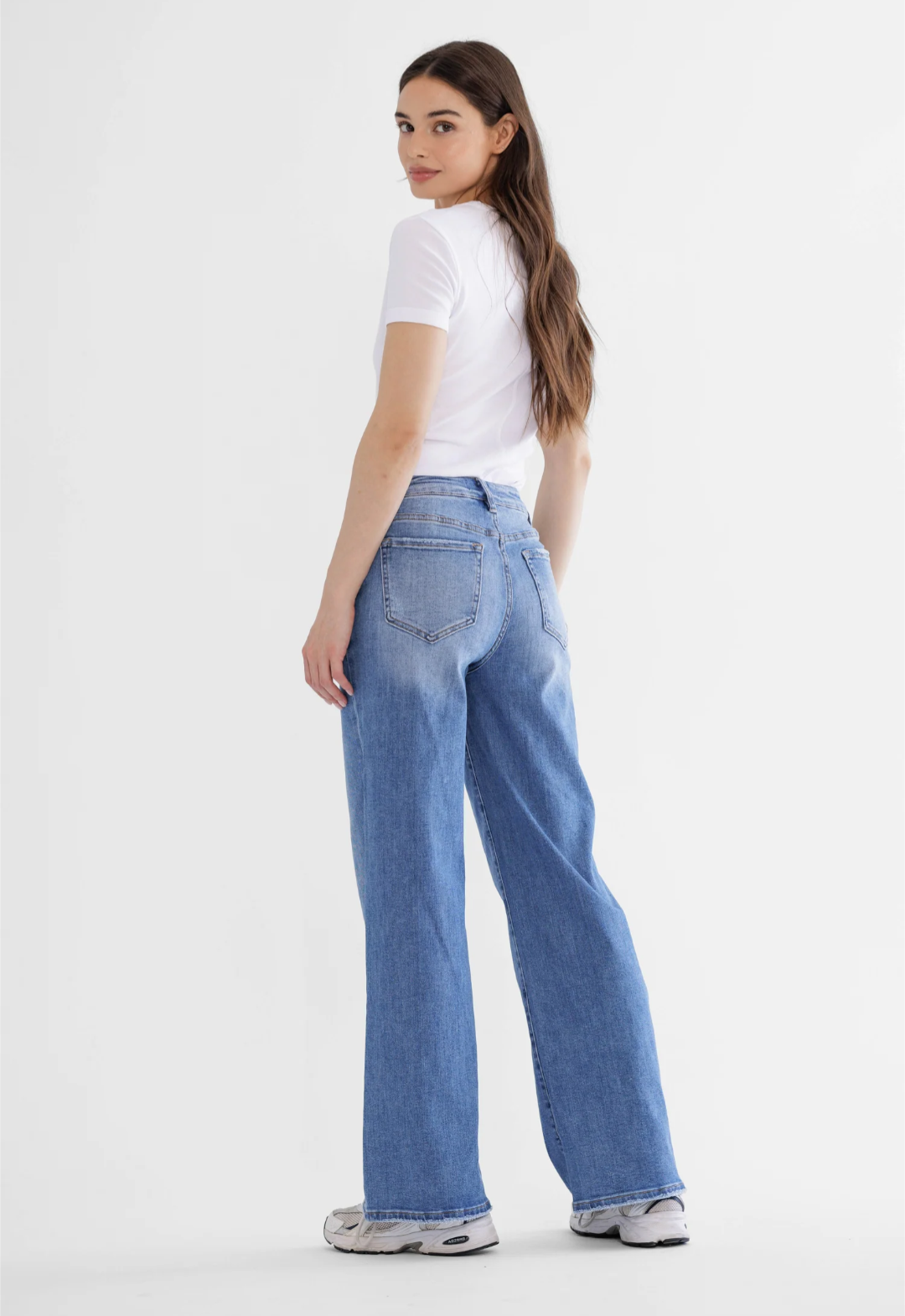 Mica Denim Wide Leg Trouser Seam