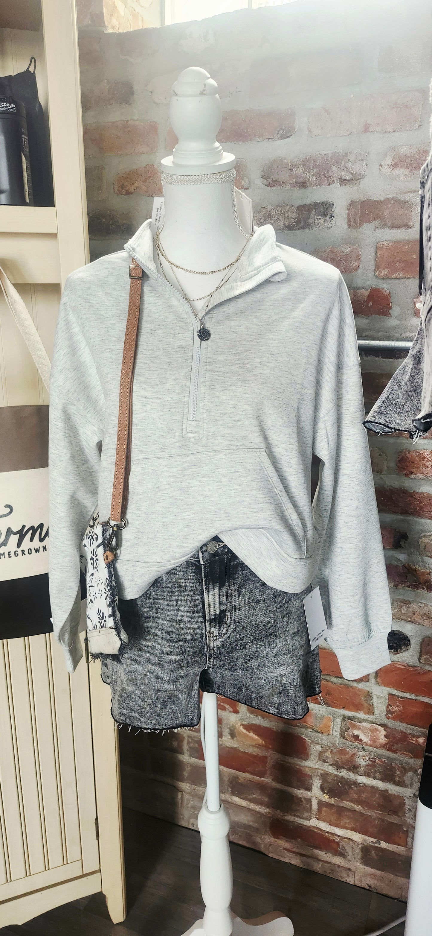 Half Zip Super Soft Sweatshirt