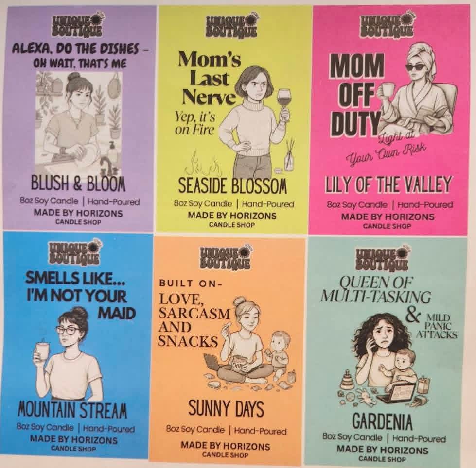 Snarky Mom Candle Line