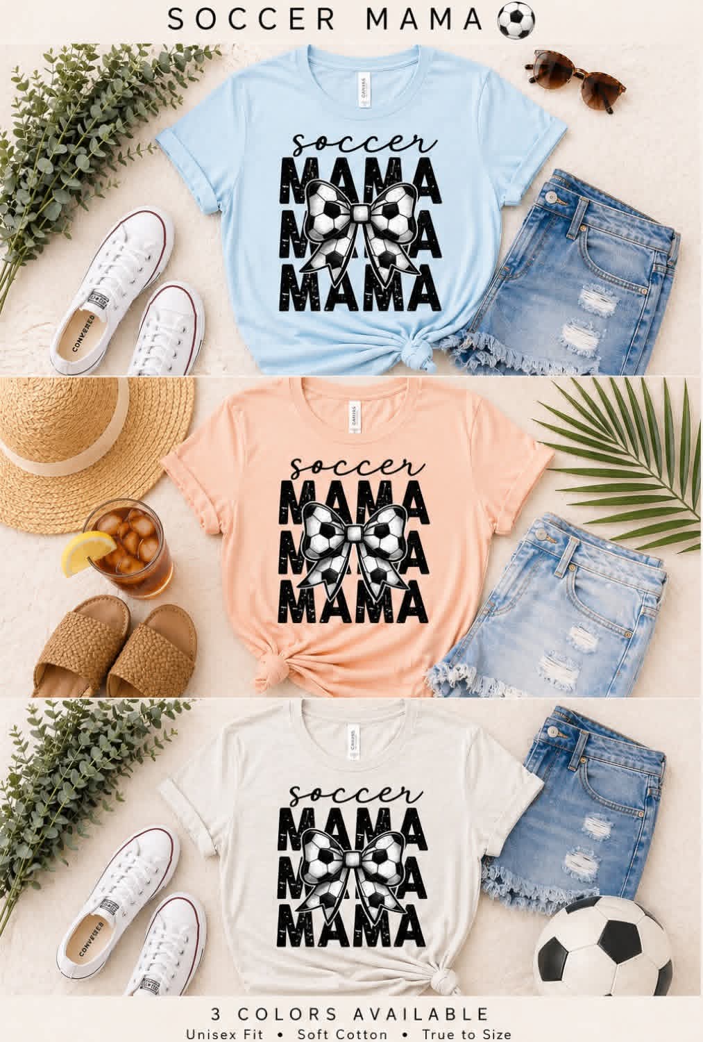 Soccer Mama Bow Tee