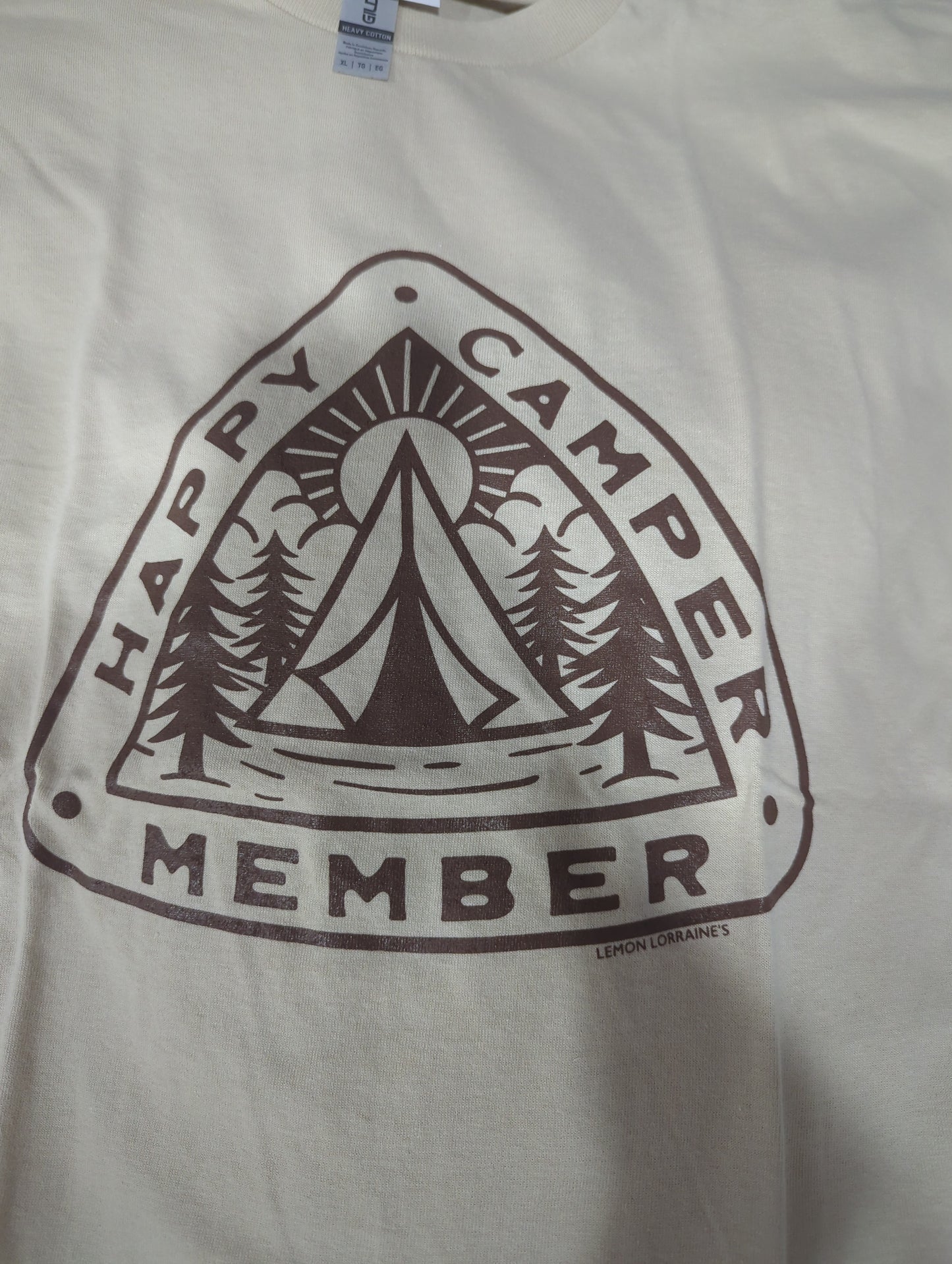 Happy Camper Graphic Tee - Cream - In Store