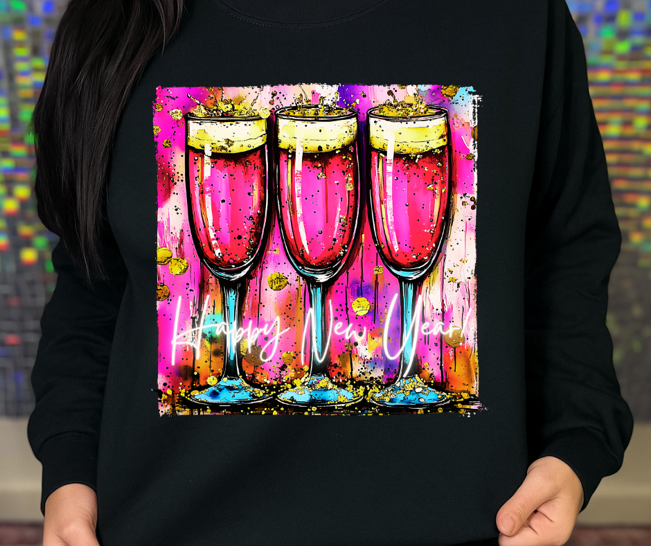 Colorful Cheers Graphic Crewneck