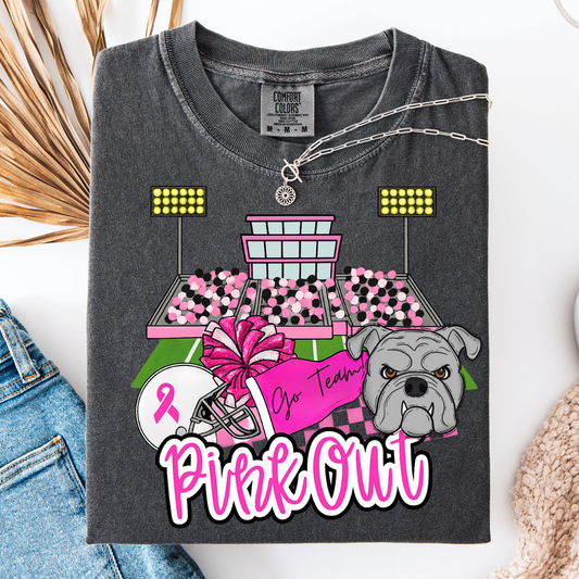 Pink Out Bulldogs Graphic Tee