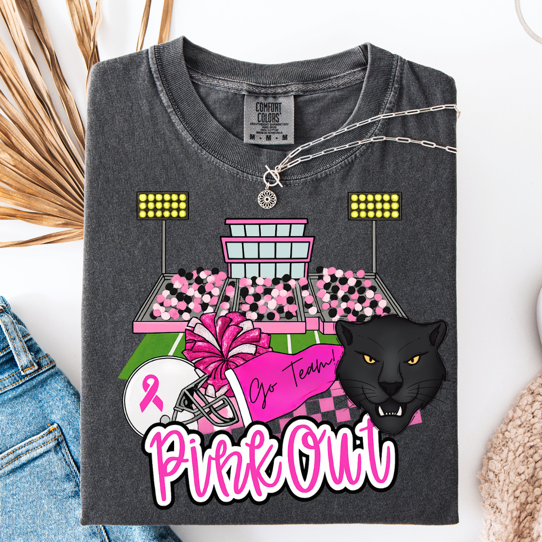 Pink Out Panthers Graphic Tee