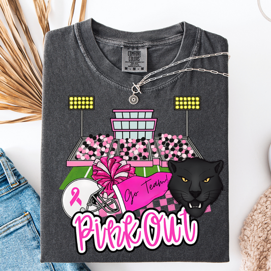 Pink Out Panthers Graphic Tee