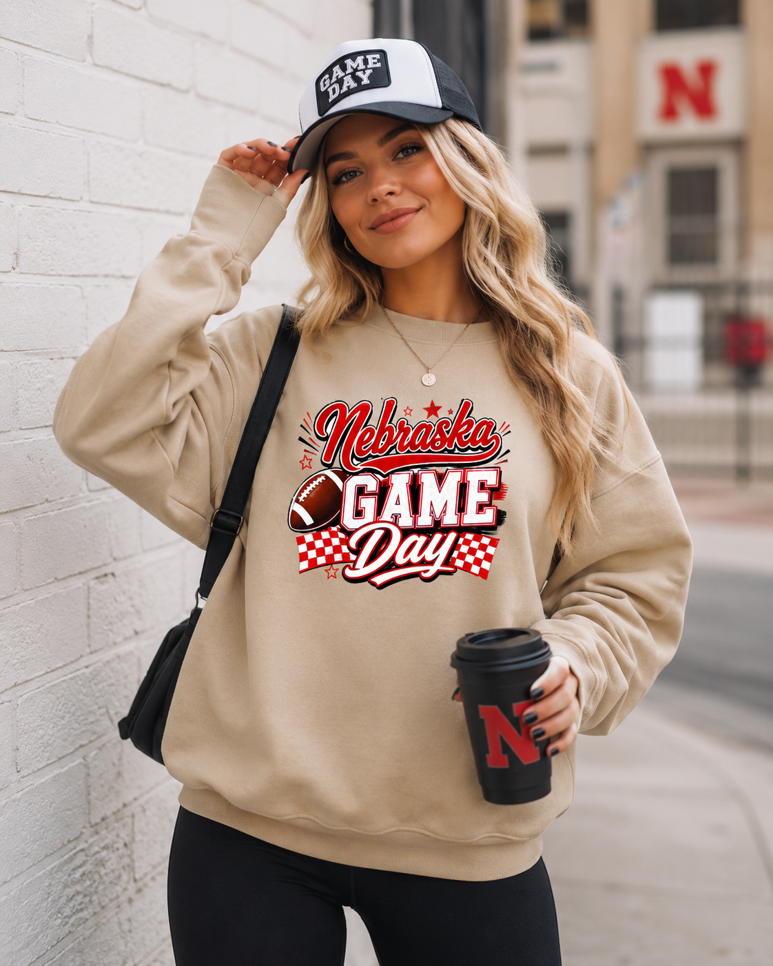 Nebraska Game Day Cozy Graphic Sweatshirt
