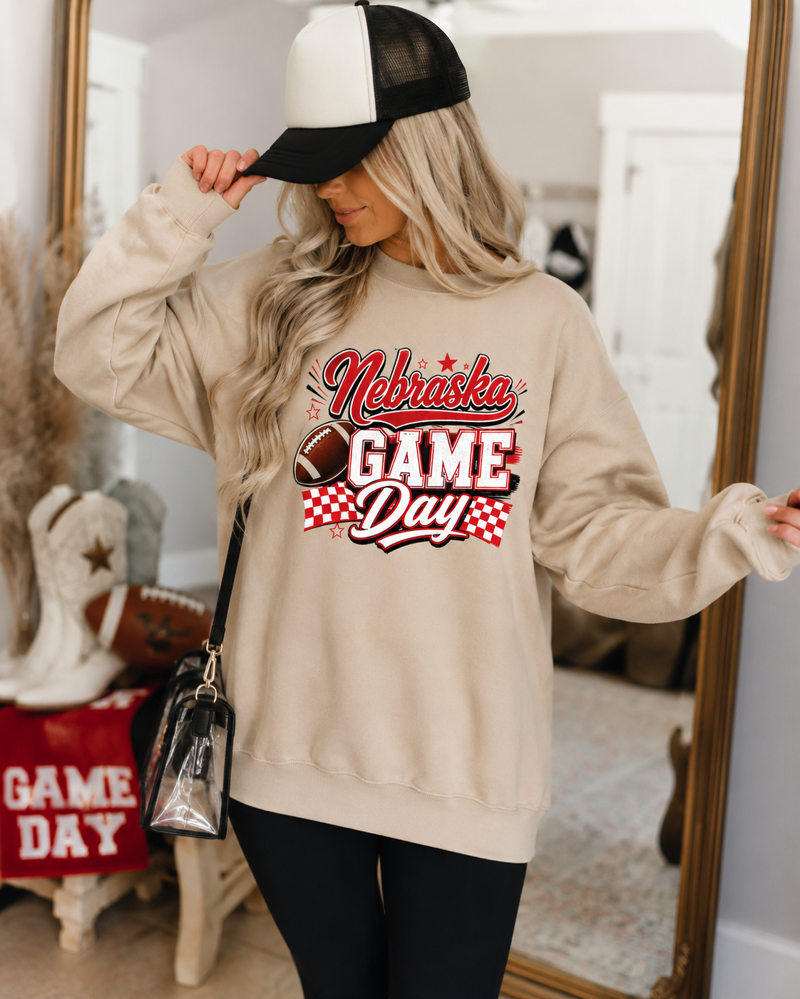 Nebraska Game Day Cozy Graphic Sweatshirt