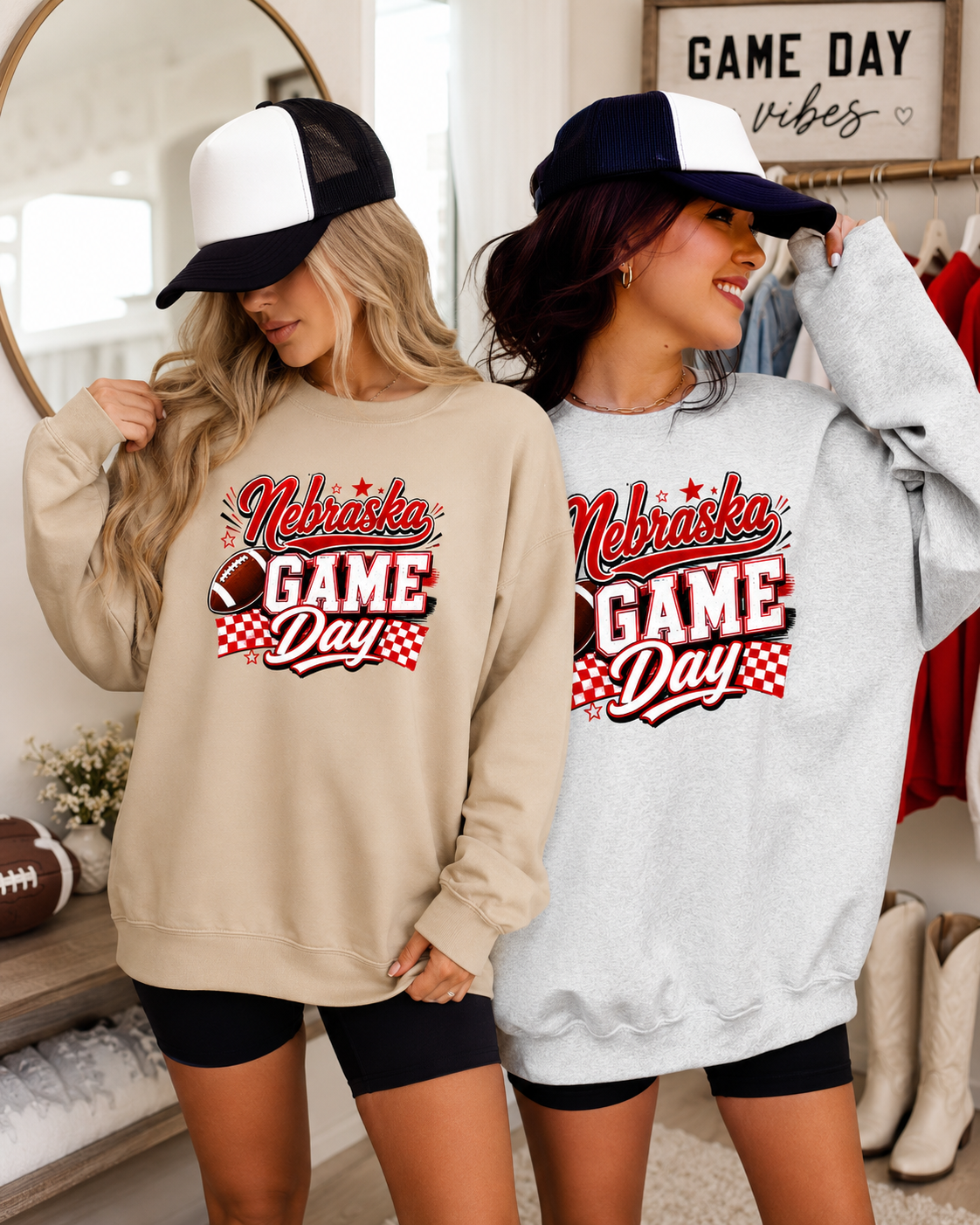 Nebraska Game Day Cozy Graphic Sweatshirt