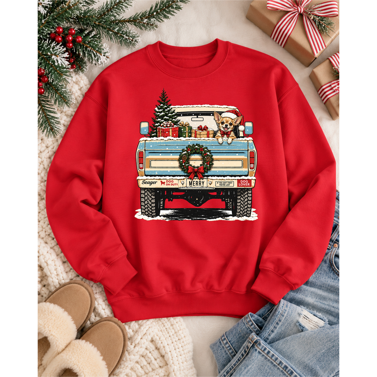Holiday Dog Crewneck