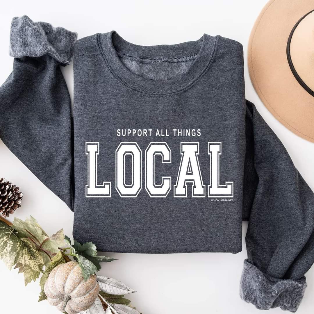 Support All Things Local Crewneck Sweatshirt