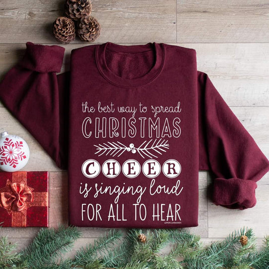 Singing Loud Christmas Cheer Crewneck