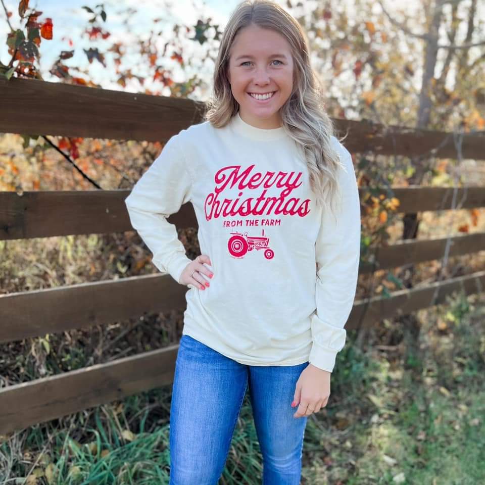 Merry Christmas from the Farm Long Sleeve