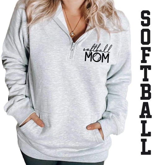 Softball Mom 3/4 Zip