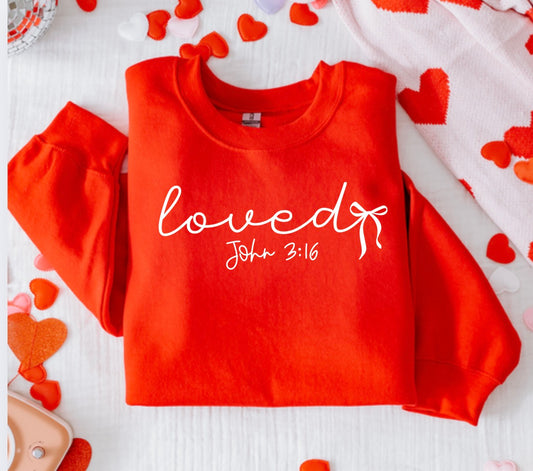 Loved John 3:16 Sweatshirt