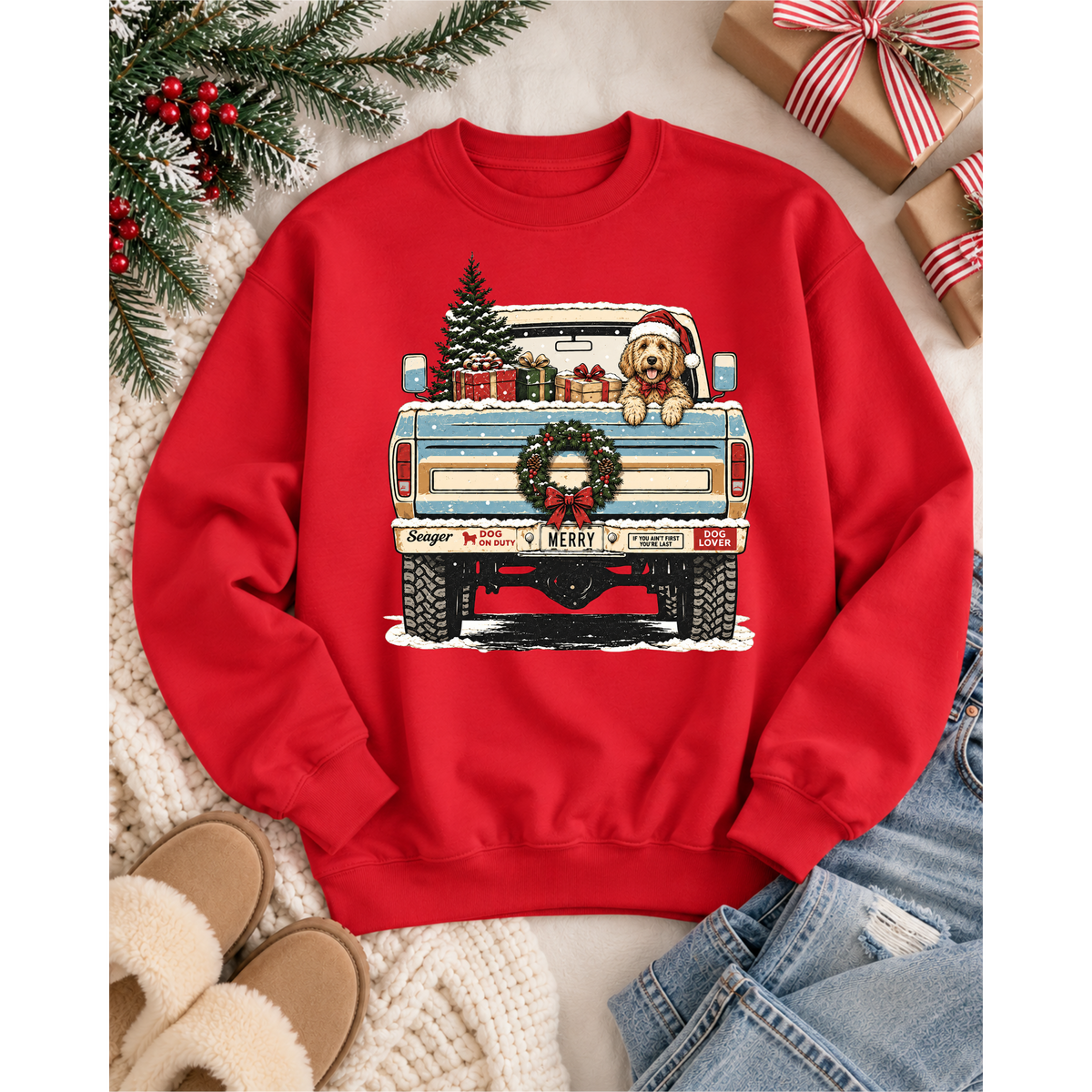 Holiday Dog Crewneck