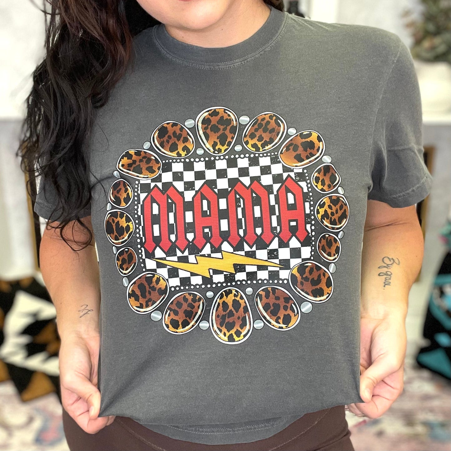 Mama Leopard Concho Tee