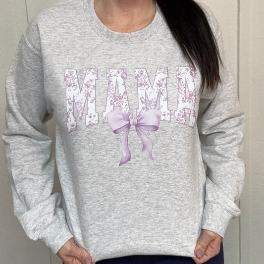 FP Mama Floral Bow Graphic Tee or Sweatshirt
