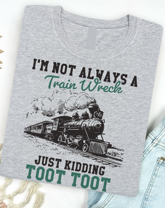 Train Wreck Graphic Tee