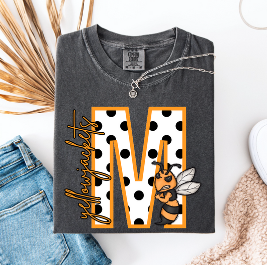 Polka Dot School Spirit Graphic Tee