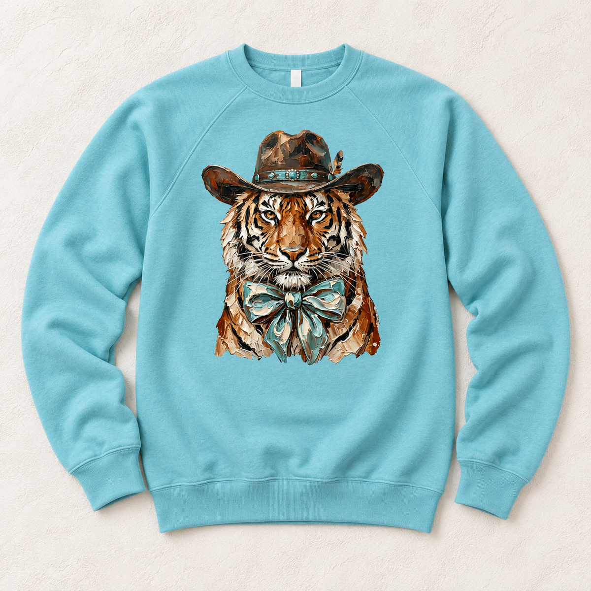 Western Glam Tiger Crewneck
