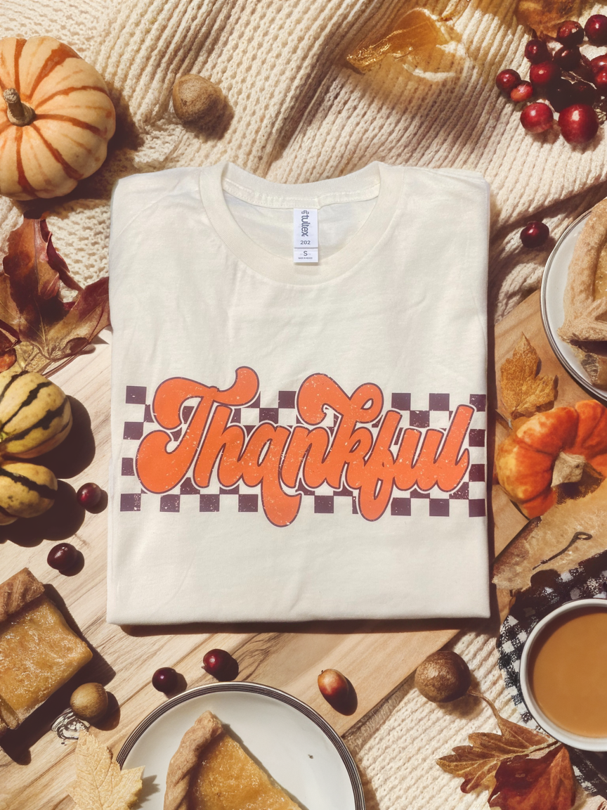 Retro Thankful Graphic Tee
