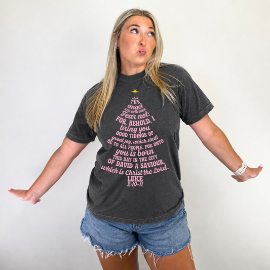 Luke 2:10-11 Tree Tee
