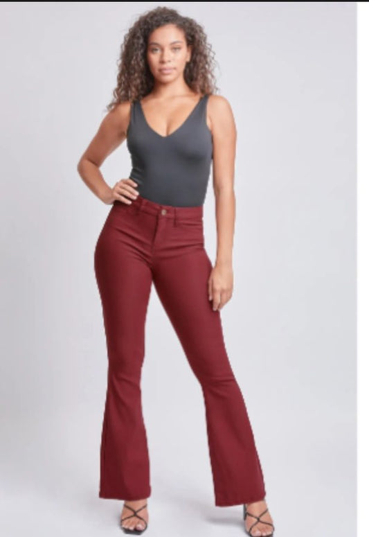 YMI Hyper Stretch Pants Dark Rose