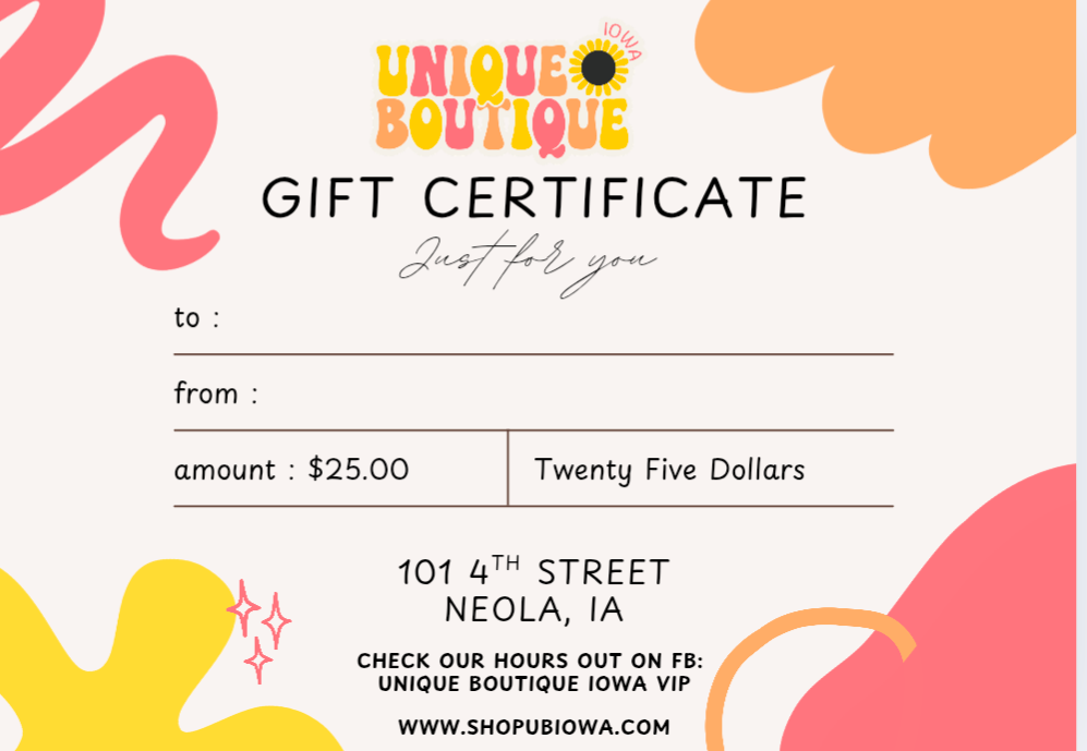 Gift Certificate