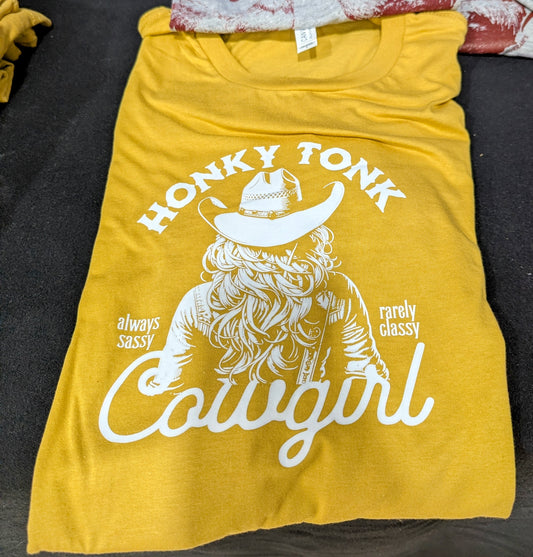 Honky Tonk Cowgirl - Mustard