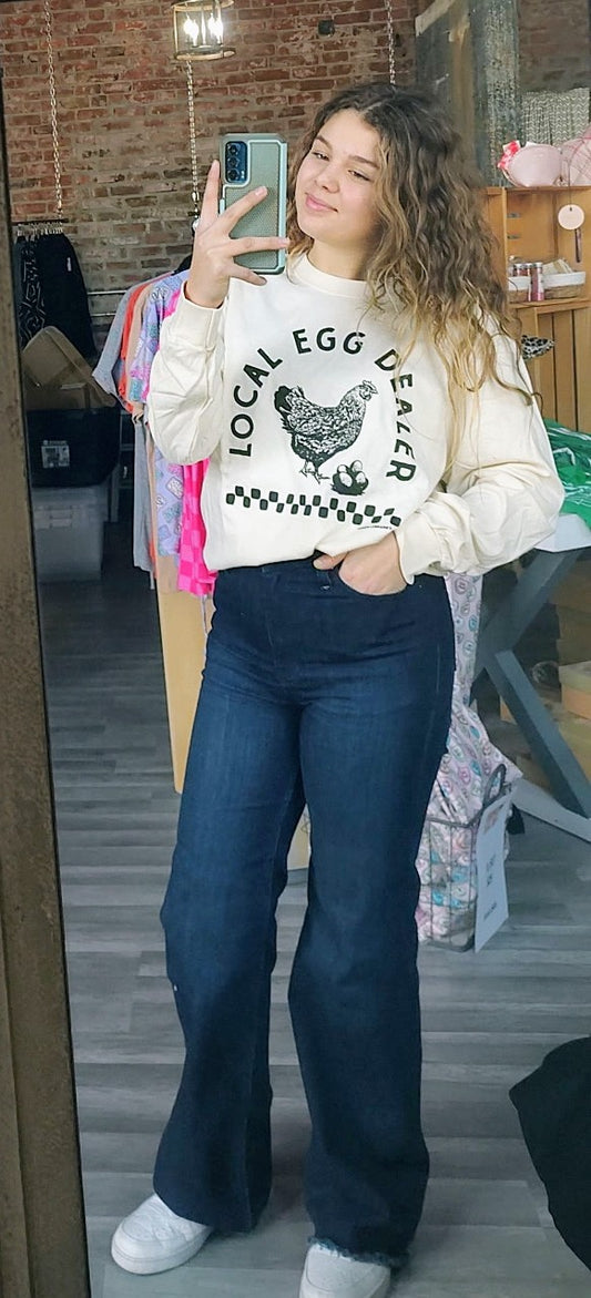 Local Egg Dealer Long Sleeve Graphic Tee - In Store
