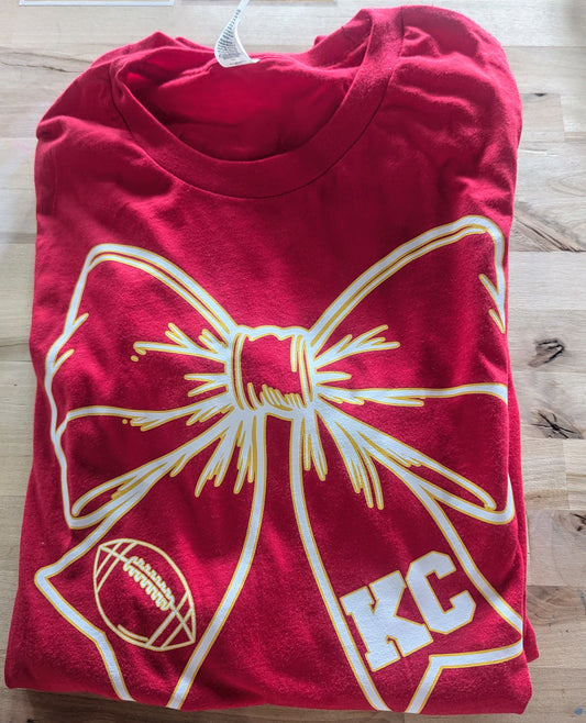KC Bow Graphic Tee - Red