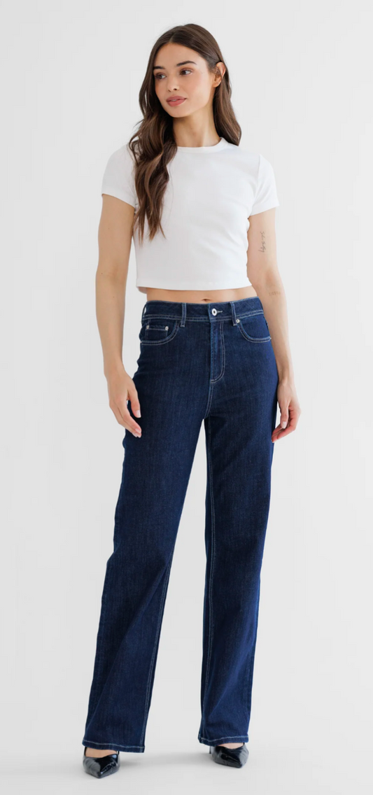 Mica Denim High Rise Straight Leg Loose Fit