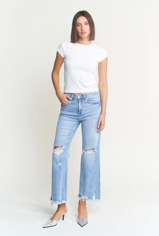My Fav- Mica Denim High Rise Distressed