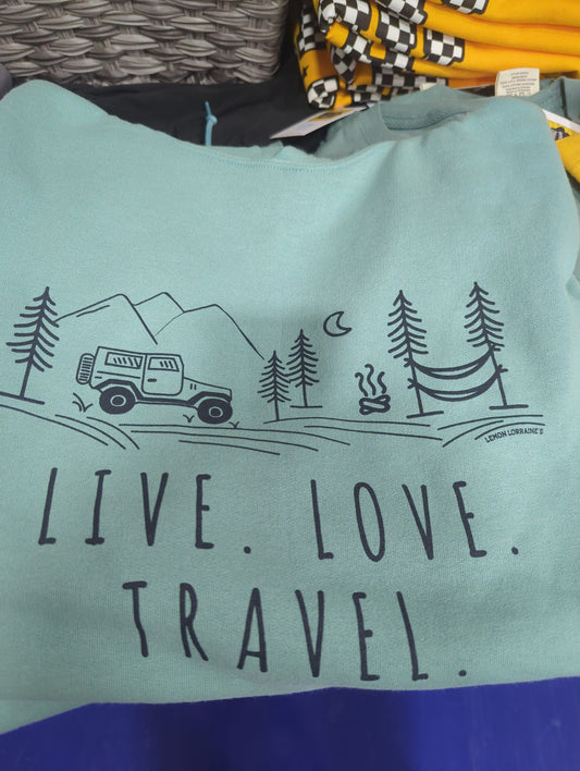 Love Love Travel Hoodie - Sage