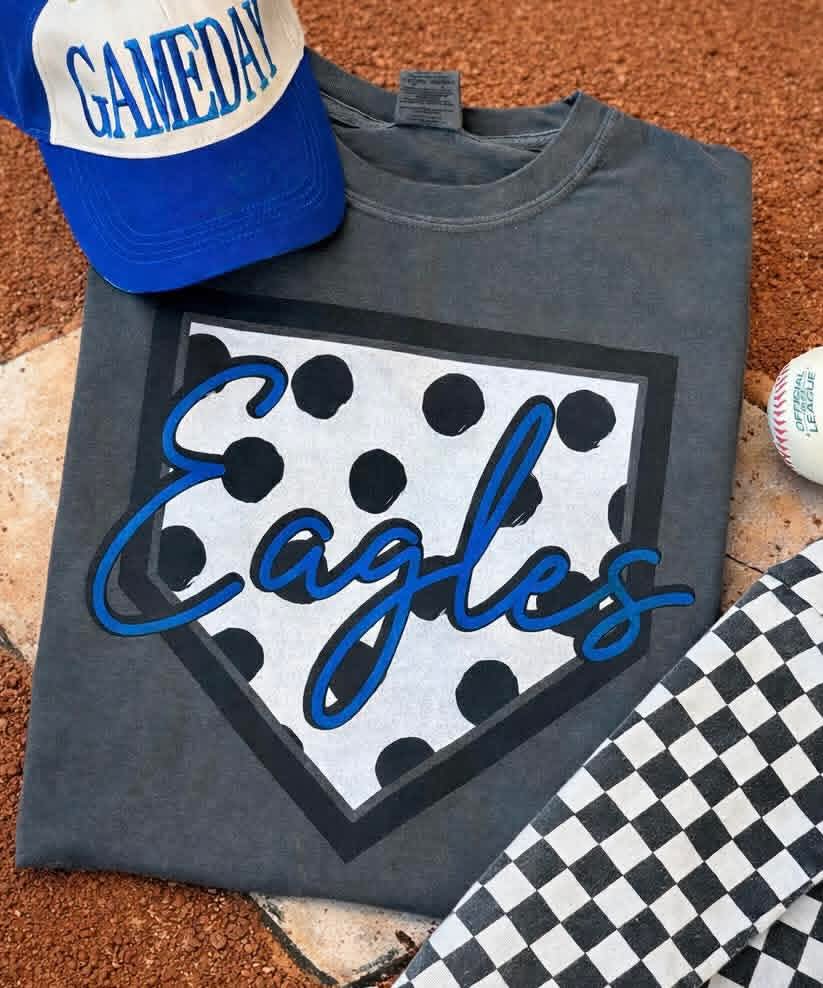 Eagles Home Plate Polka Dots Graphic Tee
