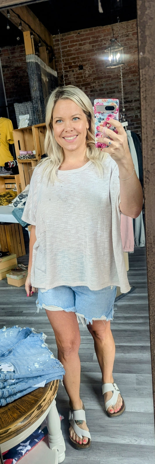 Zenana Knit Top - Oatmeal