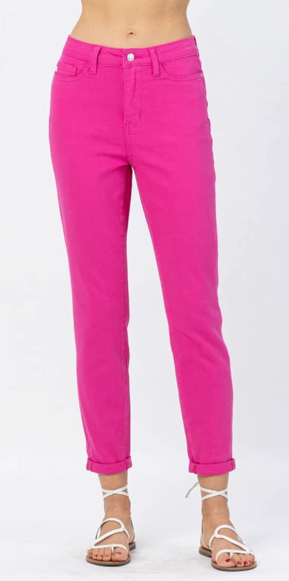 Judy Blue Hot Pink Jeans - 88456